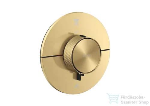 Hansgrohe AXOR SHOWERSELECT ID Round 2 funkciós falsík alatti termosztátos csaptelep, szálcsiszolt arany hatású 36750250