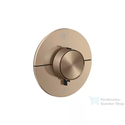 Hansgrohe AXOR SHOWERSELECT ID Round 2 funkciós falsík alatti termosztátos csaptelep, szálcsiszolt vörös arany hatású 36750310
