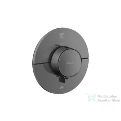   Hansgrohe AXOR SHOWERSELECT ID Round 2 funkciós falsík alatti termosztátos csaptelep, polírozott fekete króm 36750330