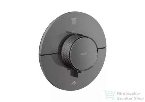Hansgrohe AXOR SHOWERSELECT ID Round 2 funkciós falsík alatti termosztátos csaptelep, polírozott fekete króm 36750330