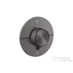   Hansgrohe AXOR SHOWERSELECT ID Round 2 funkciós falsík alatti termosztátos csaptelep, szálcsiszolt fekete króm 36750340