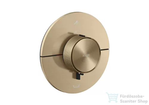 Hansgrohe AXOR SHOWERSELECT ID Round 2 funkciós falsík alatti termosztátos csaptelep, szálcsiszolt bronz 36751140