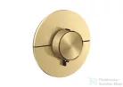 Hansgrohe AXOR SHOWERSELECT ID Round 2 funkciós falsík alatti termosztátos csaptelep, szálcsiszolt arany hatású 36751250