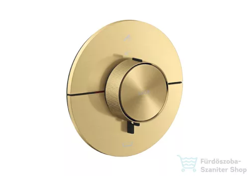 Hansgrohe AXOR SHOWERSELECT ID Round 2 funkciós falsík alatti termosztátos csaptelep, szálcsiszolt arany hatású 36751250