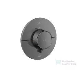   Hansgrohe AXOR SHOWERSELECT ID Round 2 funkciós falsík alatti termosztátos csaptelep, polírozott fekete króm 36751330