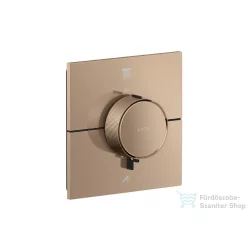   Hansgrohe AXOR SHOWERSELECT ID Square 2 funkciós falsík alatti termosztátos csaptelep, szálcsiszolt vörös arany hatású 36752310