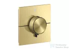 Hansgrohe AXOR SHOWERSELECT ID Square 2 funkciós falsík alatti termosztátos csaptelep, szálcsiszolt sárgaréz 36752950