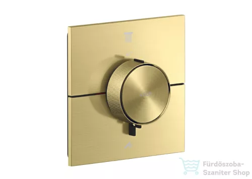 Hansgrohe AXOR SHOWERSELECT ID Square 2 funkciós falsík alatti termosztátos csaptelep, szálcsiszolt sárgaréz 36752950
