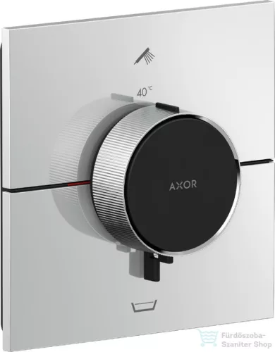 Hansgrohe AXOR SHOWERSELECT ID Square falsík alatti termosztátos kád/zuhany csaptelep biztonsági kombinációval, króm 36753000