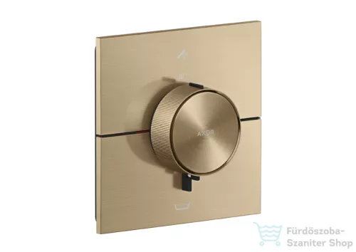 Hansgrohe AXOR SHOWERSELECT ID Square falsík alatti termosztátos kád/zuhany csaptelep biztonsági kombinációval, szálcsiszolt bronz 36753140
