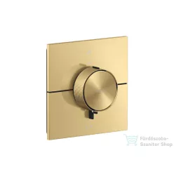   Hansgrohe AXOR SHOWERSELECT ID Square falsík alatti termosztátos kád/zuhany csaptelep biztonsági kombinációval, szálcsiszolt arany hatású 36753250