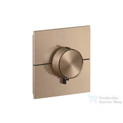   Hansgrohe AXOR SHOWERSELECT ID Square falsík alatti termosztátos kád/zuhany csaptelep biztonsági kombinációval, szálcsiszolt vörös arany hatású 36753310