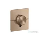 Hansgrohe AXOR SHOWERSELECT ID Square falsík alatti termosztátos kád/zuhany csaptelep biztonsági kombinációval, szálcsiszolt vörös arany hatású 36753310