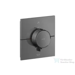   Hansgrohe AXOR SHOWERSELECT ID Square falsík alatti termosztátos kád/zuhany csaptelep biztonsági kombinációval, polírozott fekete króm 36753330