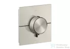 Hansgrohe AXOR SHOWERSELECT ID Square falsík alatti termosztátos kád/zuhany csaptelep biztonsági kombinációval, rozsdamentes acél hatású 36753800
