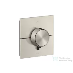   Hansgrohe AXOR SHOWERSELECT ID Square falsík alatti termosztátos kád/zuhany csaptelep biztonsági kombinációval, rozsdamentes acél hatású 36753800