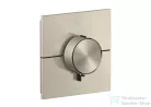 Hansgrohe AXOR SHOWERSELECT ID Square falsík alatti termosztátos kád/zuhany csaptelep biztonsági kombinációval, szálcsiszolt nikkel 36753820