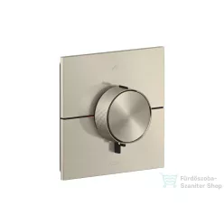   Hansgrohe AXOR SHOWERSELECT ID Square falsík alatti termosztátos kád/zuhany csaptelep biztonsági kombinációval, szálcsiszolt nikkel 36753820