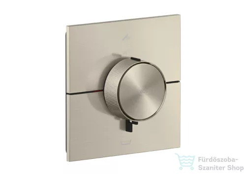 Hansgrohe AXOR SHOWERSELECT ID Square falsík alatti termosztátos kád/zuhany csaptelep biztonsági kombinációval, szálcsiszolt nikkel 36753820