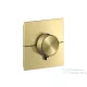 Hansgrohe AXOR SHOWERSELECT ID Square falsík alatti termosztátos kád/zuhany csaptelep biztonsági kombinációval, szálcsiszolt sárgaréz 36753950
