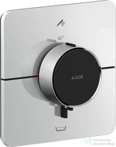 Hansgrohe AXOR ShowerSelect ID falsík alatti termosztátos kád/zuhany csaptelep, beépített EN1717 biztonsági kombinációval, króm 36755000