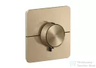 Hansgrohe AXOR ShowerSelect ID falsík alatti termosztátos kád/zuhany csaptelep, beépített EN1717 biztonsági kombinációval, szálcsiszolt bronz 36755140