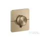 Hansgrohe AXOR ShowerSelect ID falsík alatti termosztátos kád/zuhany csaptelep, beépített EN1717 biztonsági kombinációval, szálcsiszolt bronz 36755140
