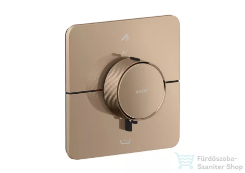 Hansgrohe AXOR ShowerSelect ID falsík alatti termosztátos kád/zuhany csaptelep, beépített EN1717 biztonsági kombinációval, polírozott vörös arany hatású 36755300