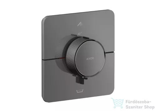 Hansgrohe AXOR ShowerSelect ID falsík alatti termosztátos kád/zuhany csaptelep, beépített EN1717 biztonsági kombinációval, polírozott fekete króm 36755330