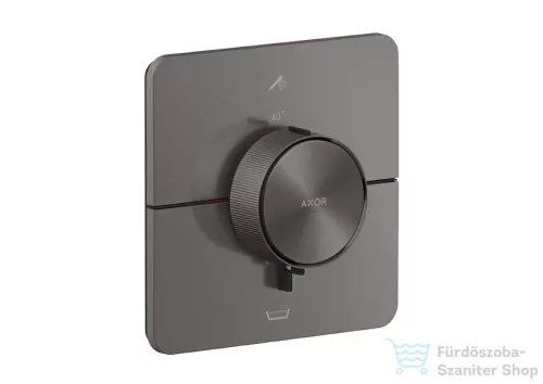 Hansgrohe AXOR ShowerSelect ID falsík alatti termosztátos kád/zuhany csaptelep, beépített EN1717 biztonsági kombinációval, szálcsiszolt fekete króm 36755340