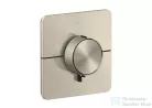 Hansgrohe AXOR ShowerSelect ID falsík alatti termosztátos kád/zuhany csaptelep, beépített EN1717 biztonsági kombinációval, szálcsiszolt nikkel 36755820