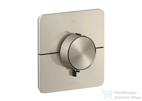 Hansgrohe AXOR ShowerSelect ID falsík alatti termosztátos kád/zuhany csaptelep, beépített EN1717 biztonsági kombinációval, szálcsiszolt nikkel 36755820