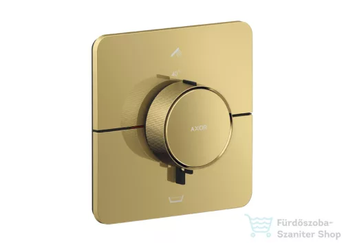 Hansgrohe AXOR ShowerSelect ID falsík alatti termosztátos kád/zuhany csaptelep, beépített EN1717 biztonsági kombinációval, polírozott arany hatású 36755990