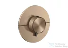 Hansgrohe AXOR SHOWERSELECT ID Round 1 funkciós falsík alatti termosztát, szálcsiszolt vörös arany hatású 36756310