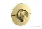 Hansgrohe AXOR SHOWERSELECT ID Round 1 funkciós falsík alatti termosztát, szálcsiszolt sárgaréz 36756950
