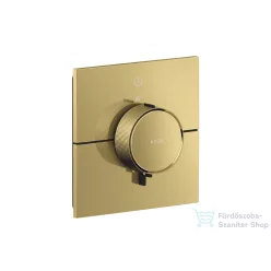   Hansgrohe AXOR SHOWERSELECT ID Square 1 funkciós falsík alatti termosztát, polírozott arany hatású 36757990