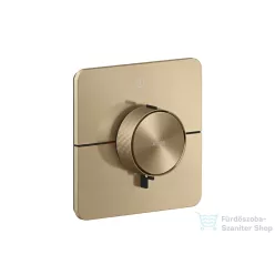   Hansgrohe AXOR SHOWERSELECT ID Softsquare 1 funkciós falsík alatti termosztát, szálcsiszolt bronz 36758140