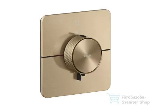 Hansgrohe AXOR SHOWERSELECT ID Softsquare 1 funkciós falsík alatti termosztát, szálcsiszolt bronz 36758140