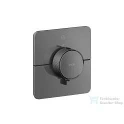   Hansgrohe AXOR SHOWERSELECT ID Softsquare 1 funkciós falsík alatti termosztát, polírozott fekete króm 36758330