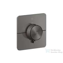   Hansgrohe AXOR SHOWERSELECT ID Softsquare 1 funkciós falsík alatti termosztát, szálcsiszolt fekete króm 36758340