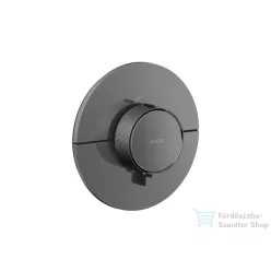   Hansgrohe AXOR SHOWERSELECT ID Round falsík alatti termosztát, polírozott fekete króm 36759330