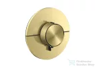 Hansgrohe AXOR SHOWERSELECT ID Round falsík alatti termosztát, szálcsiszolt sárgaréz 36759950