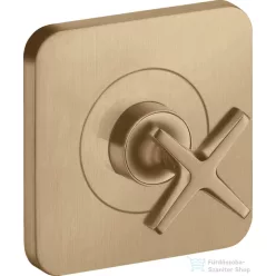   Hansgrohe AXOR Citterio E falsík alatti elzárószelep, szálcsiszolt bronz 36771140