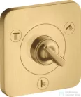 Hansgrohe AXOR CITTERIO E Trio/ Quattro falsík alatti elzáró- és váltószelep 12 x 12, szálcsiszolt arany hatású 36772250