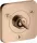Hansgrohe AXOR CITTERIO E Trio/ Quattro falsík alatti elzáró- és váltószelep 12 x 12, polírozott vörös arany hatású 36772300