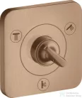Hansgrohe AXOR CITTERIO E Trio/ Quattro falsík alatti elzáró- és váltószelep 12 x 12, szálcsiszolt vörös arany hatású 36772310
