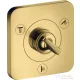 Hansgrohe AXOR CITTERIO E Trio/ Quattro falsík alatti elzáró- és váltószelep 12 x 12, polírozott arany hatású 36772990
