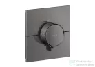 Hansgrohe AXOR SHOWERSELECT ID Square falsík alatti termosztát, polírozott fekete króm 36774330