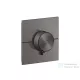 Hansgrohe AXOR SHOWERSELECT ID Square falsík alatti termosztát, szálcsiszolt fekete króm 36774340