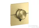 Hansgrohe AXOR SHOWERSELECT ID Square falsík alatti termosztát, szálcsiszolt sárgaréz 36774950